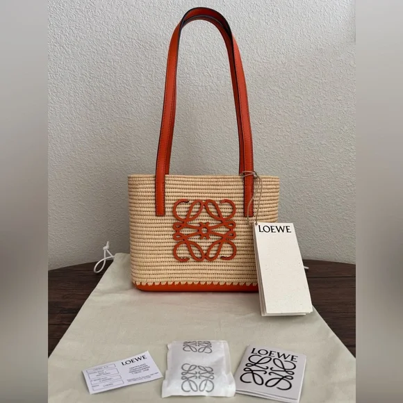 NEW LOEWE Square Basket Bag - Picture 4 of 6